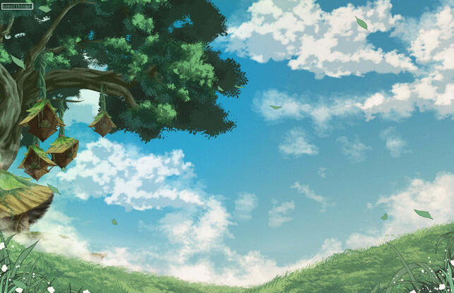 Anime 90s Style Background