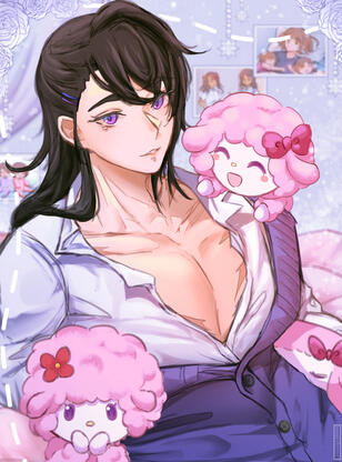 Unnamed OC in a cute illustration