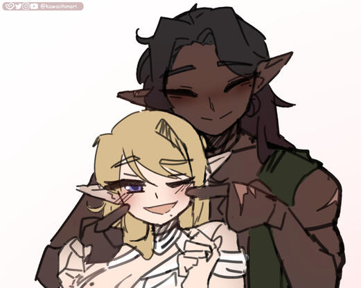 Flat-coloured Sketch