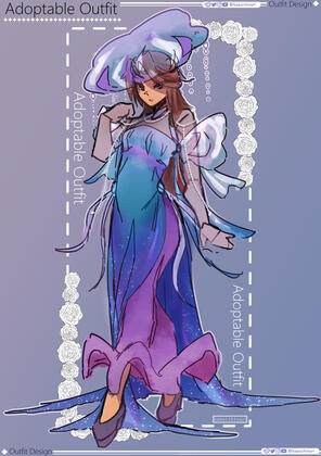 Yume as a Model for the artist&#39;s adoptable outfit designs